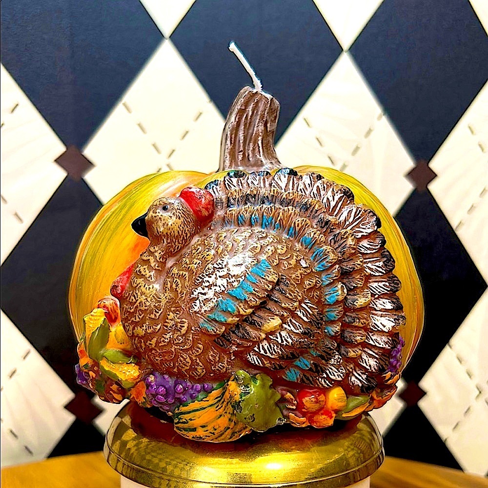 Sculptural Candle‎ Turkey, Harvest & Pumpkin| Rustic & Elaborate Decor